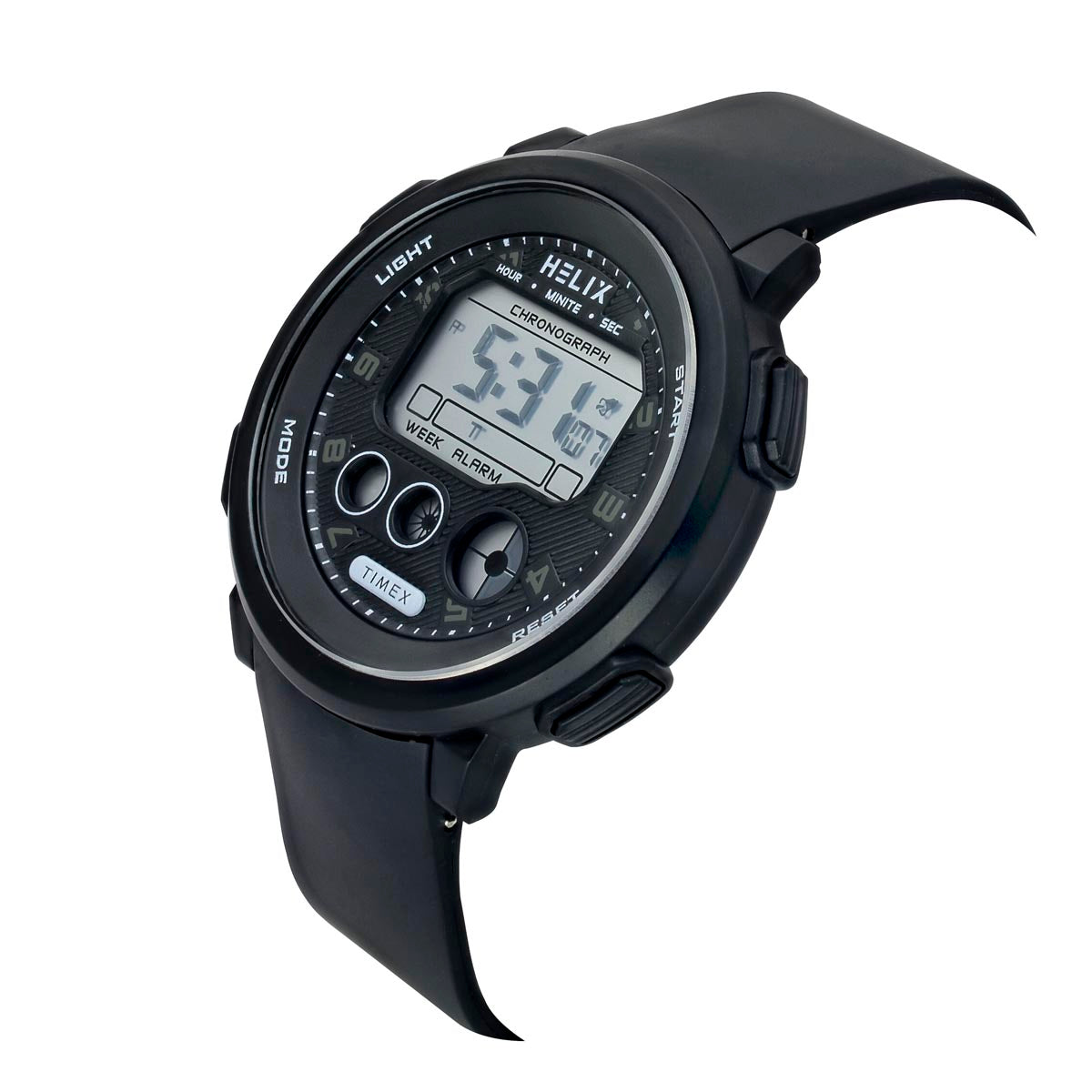 Helix By Timex Round 48mm Grey Dial Digital Men Watch - TWESK6400T