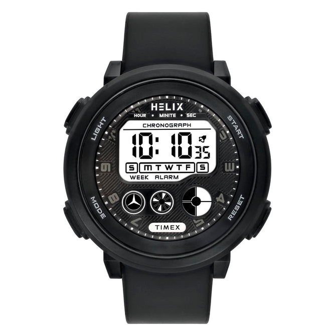 Helix By Timex Round 48mm Grey Dial Digital Men Watch - TWESK6400T