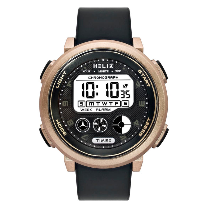 Helix By Timex Round 48mm Grey Dial Digital Men Watch - TWESK6403T
