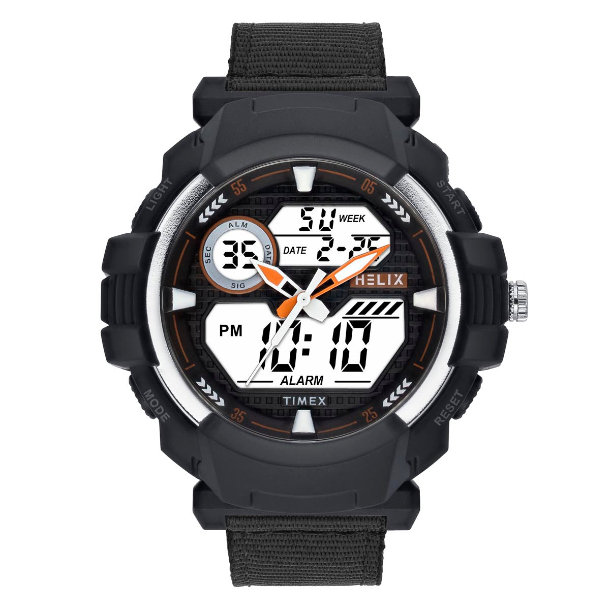 Helix By Timex Round 49mm Black Dial Ana Digital Men Watch - TWESK6500T