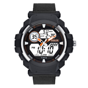Helix By Timex Round 49mm Black Dial Ana Digital Men Watch - TWESK6500T