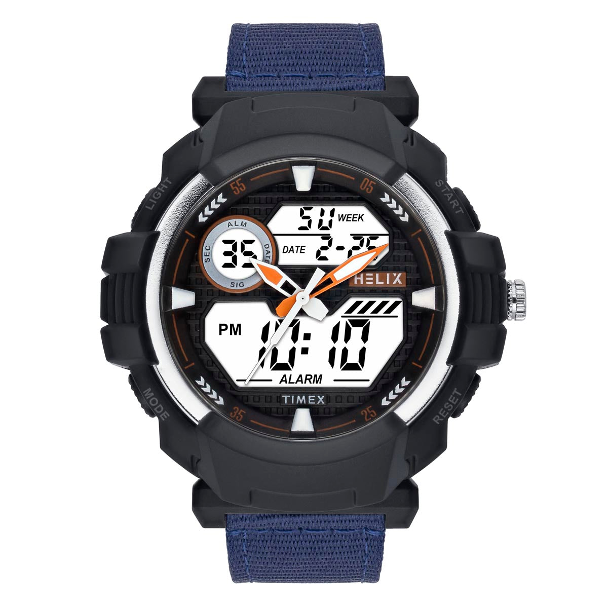 Helix By Timex Round 49mm Black Dial Ana Digital Men Watch - TWESK6502T