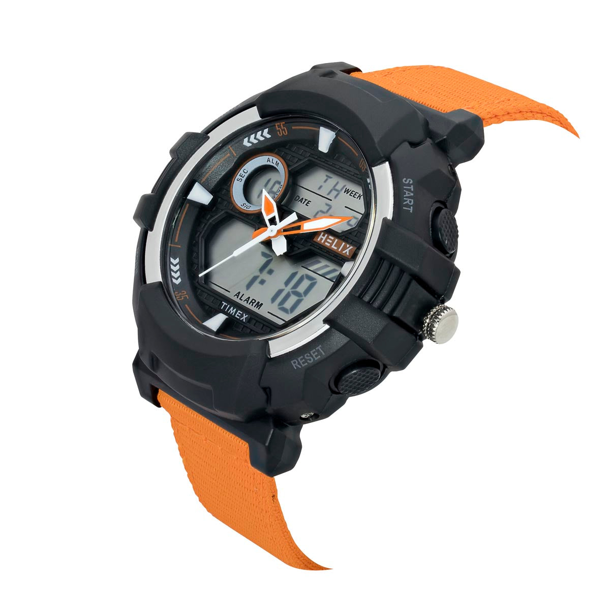 Helix By Timex Round 49mm Black Dial Ana Digital Men Watch - TWESK6503T