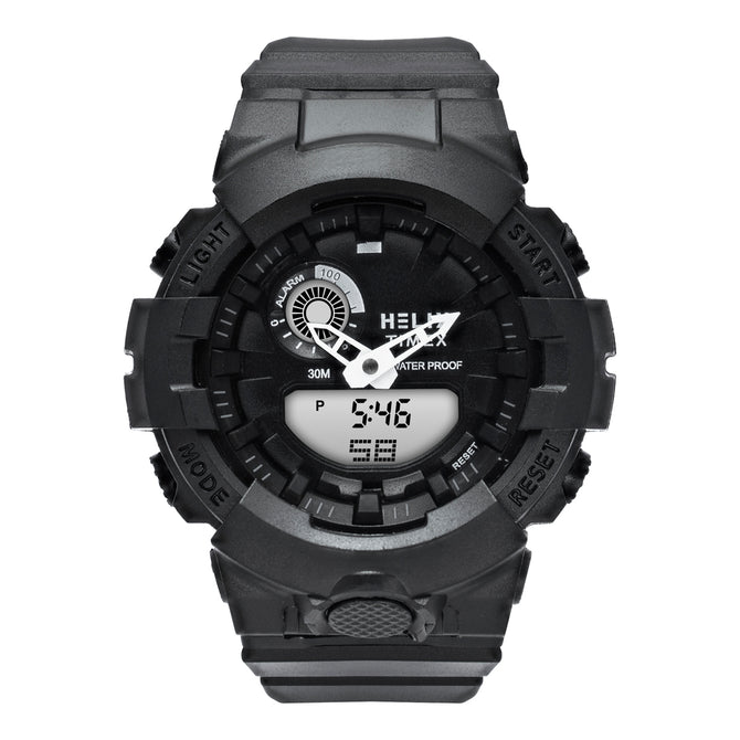 Helix By Timex Round 45mm Black Dial Ana Digital Men Watch - TWESK7401T