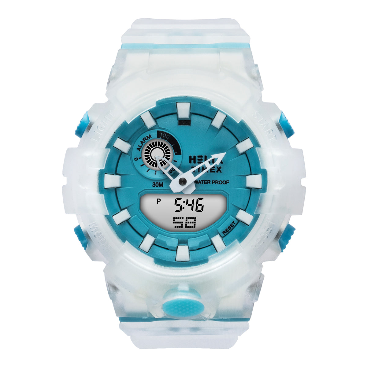 Helix By Timex Round 45mm Blue Dial Ana Digital Men Watch - TWESK7402T
