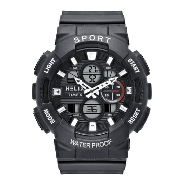 Helix By Timex Round 50mm Black Dial Ana Digital Men Watch - TWESK7502T