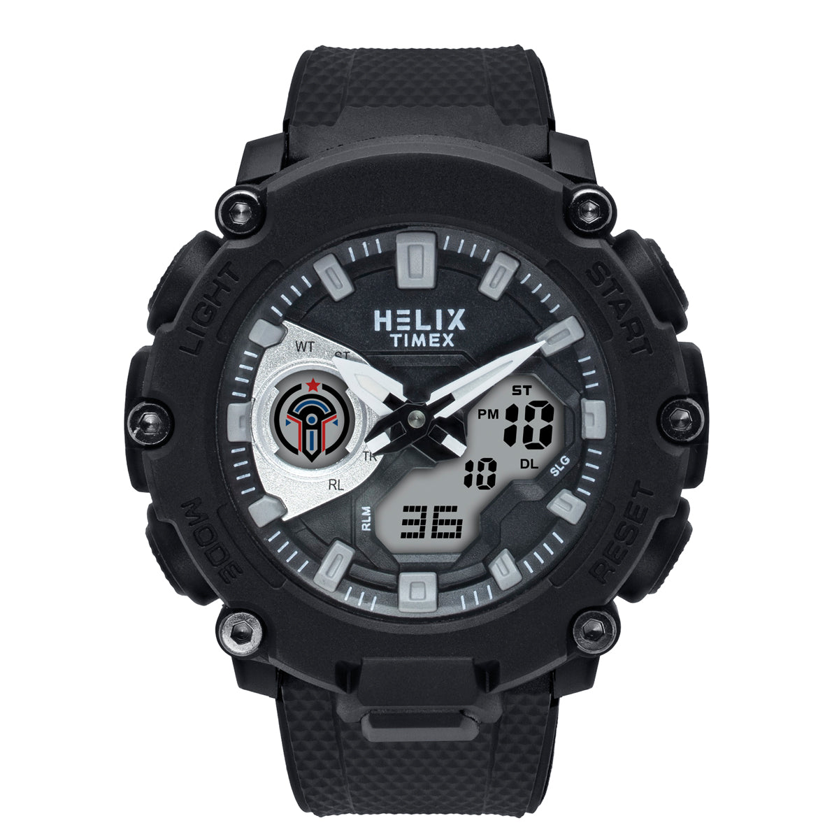 Helix By Timex Round 52mm Black Dial Ana Digital Men Watch - TWESK7603T