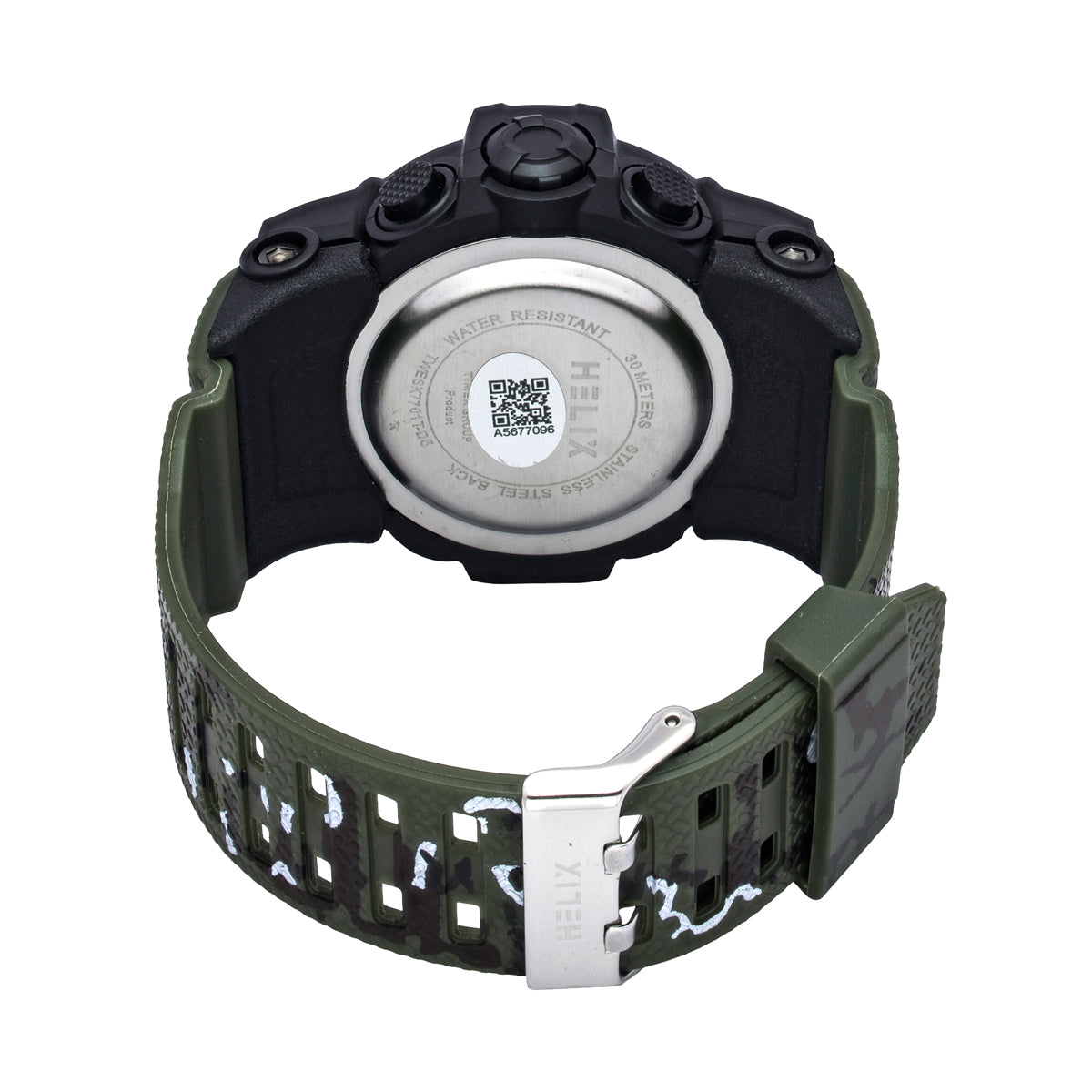 Helix By Timex Round 53mm Black Dial Ana Digital Men Watch - TWESK7701T