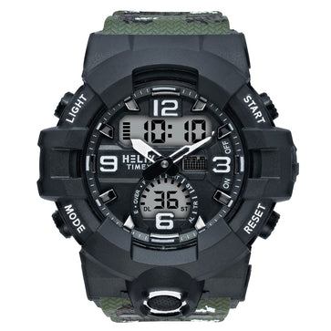 Helix By Timex Round 53mm Black Dial Ana Digital Men Watch - TWESK7701T