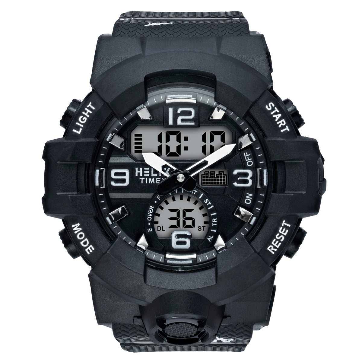 Helix By Timex Round 53mm Black Dial Ana Digital Men Watch - TWESK7702T