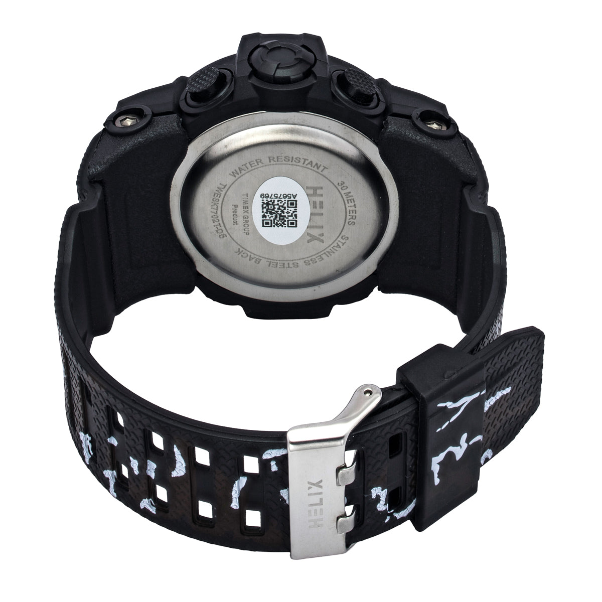 Helix By Timex Round 53mm Black Dial Ana Digital Men Watch - TWESK7702T
