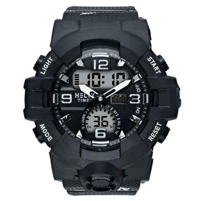 Helix By Timex Round 53mm Black Dial Ana Digital Men Watch - TWESK7702T