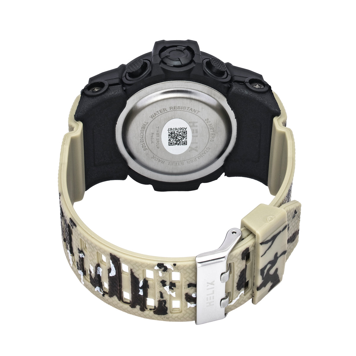 Helix By Timex Round 53mm Black Dial Ana Digital Men Watch - TWESK7703T