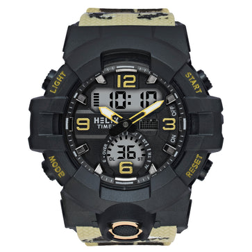 Helix By Timex Round 53mm Black Dial Ana Digital Men Watch - TWESK7703T