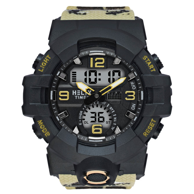 Helix By Timex Round 53mm Black Dial Ana Digital Men Watch - TWESK7703T