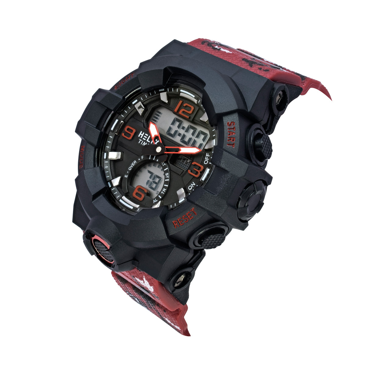 Helix By Timex Round 53mm Black Dial Ana Digital Men Watch - TWESK7704T