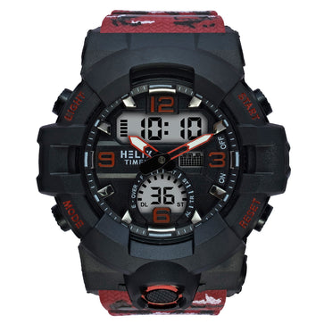 Helix By Timex Round 53mm Black Dial Ana Digital Men Watch - TWESK7704T