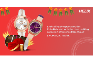 Enthralling the spectators this Poila Baishakh with the most striking collection of watches from Helix! Shop right away.