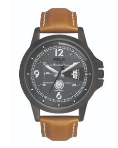 44 mm Day-Date feature Leather Strap Watch