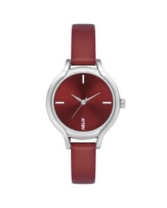 Helix Analog Red Dial Women Watch-TW027HL20