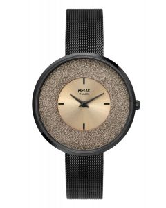 Stylish Full Black Stone Watch
