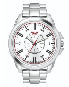 Casual Stainless Steel Bracelet Watch by Helix 
