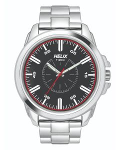 Helix Casual Steel Bracelet Watch
