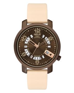 Leather strap watch for girls

